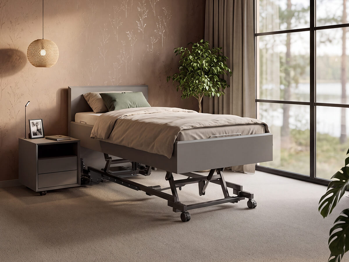 Horizontal höhenverstelltes Prestige-Komfortbett von KIRCHNER
