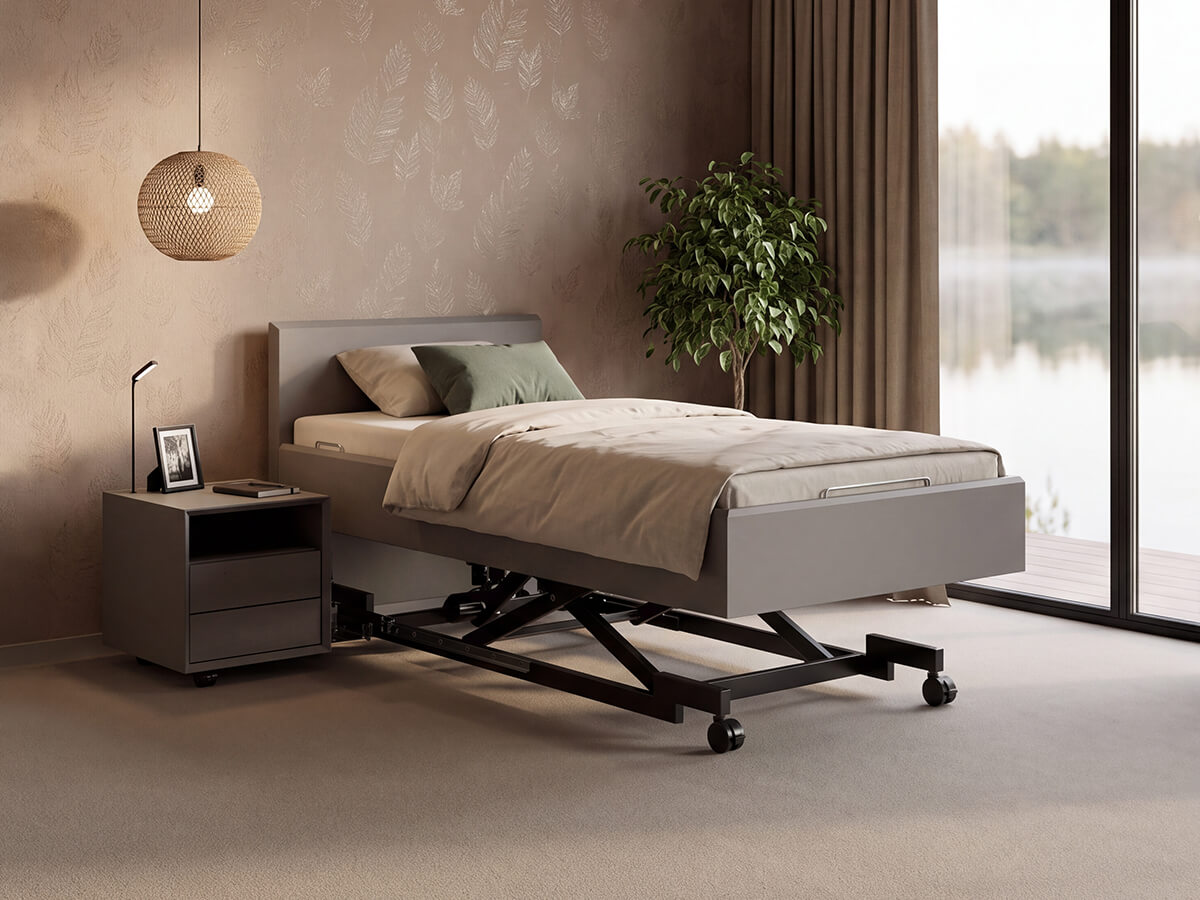 Horizontal höhenverstelltes Prestige-Komfortbett von KIRCHNER